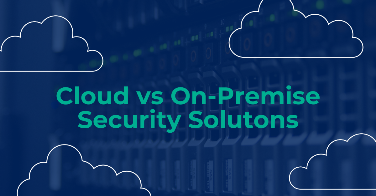 Cloud vs on premise physical security systems comparison showing AI cameras, access control, and cloud platform infrastructure